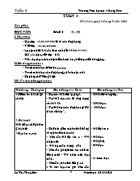 Giáo án Lớp 1 Tuần 4 - Trường Tiểu học số 1 Đồng Sơn