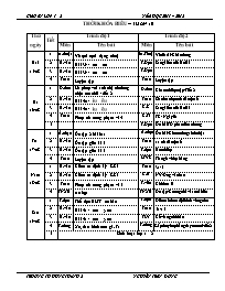 Giáo án lớp 1+2 - Năm học 2011 – 2012