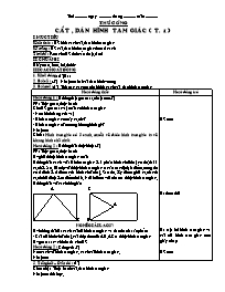 Giáo án Thủ công 1 tuần 29: Cắt, dán hình tam giác ( t. 1 )