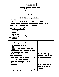 Kế hoạch bài học lớp 1 năm 2010 - 2011 - Tuần