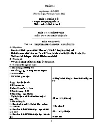 Giáo án lớp 1 - Trường tiểu học Hải Thái số 1