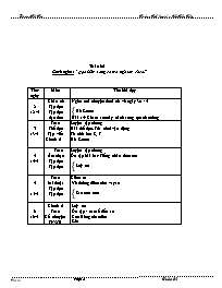 Kế hoạch bài dạy lớp 1 - Dương Thị Thu - Tuần 32