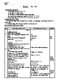 Giáo án Môn Tiếng Việt 1 - Tuần 20