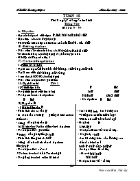 Giáo án khối 1 - Năm 2007 - 2008 - Tuần 18