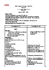 Kế hoạch bài dạy các môn lớp 1 - Tuần học 21 