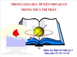 Bài giảng Vật lí 7 - Bài 10: Nguồn âm