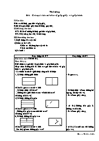 Giáo án lớp 1, tuần 13 môn Thủ công - Bài: Các qui ước cơ bản về gấp giấy và gấp hình