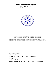 Mẫu: Sổ tổng hợp đánh giá học sinh mô hình trường học mới Việt Nam (vnen)
