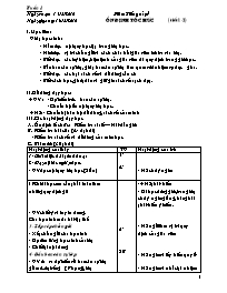 Thiết kế bài dạy môn học lớp 1 - Tuần 1 đến t