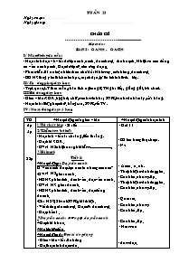 Thiết kế bài học lớp 1 - Tuần 23